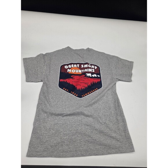 Unbranded Other - Great Smoky Mountains Gray 2 Sided Shirt Size M Medium Graphic Print Bears